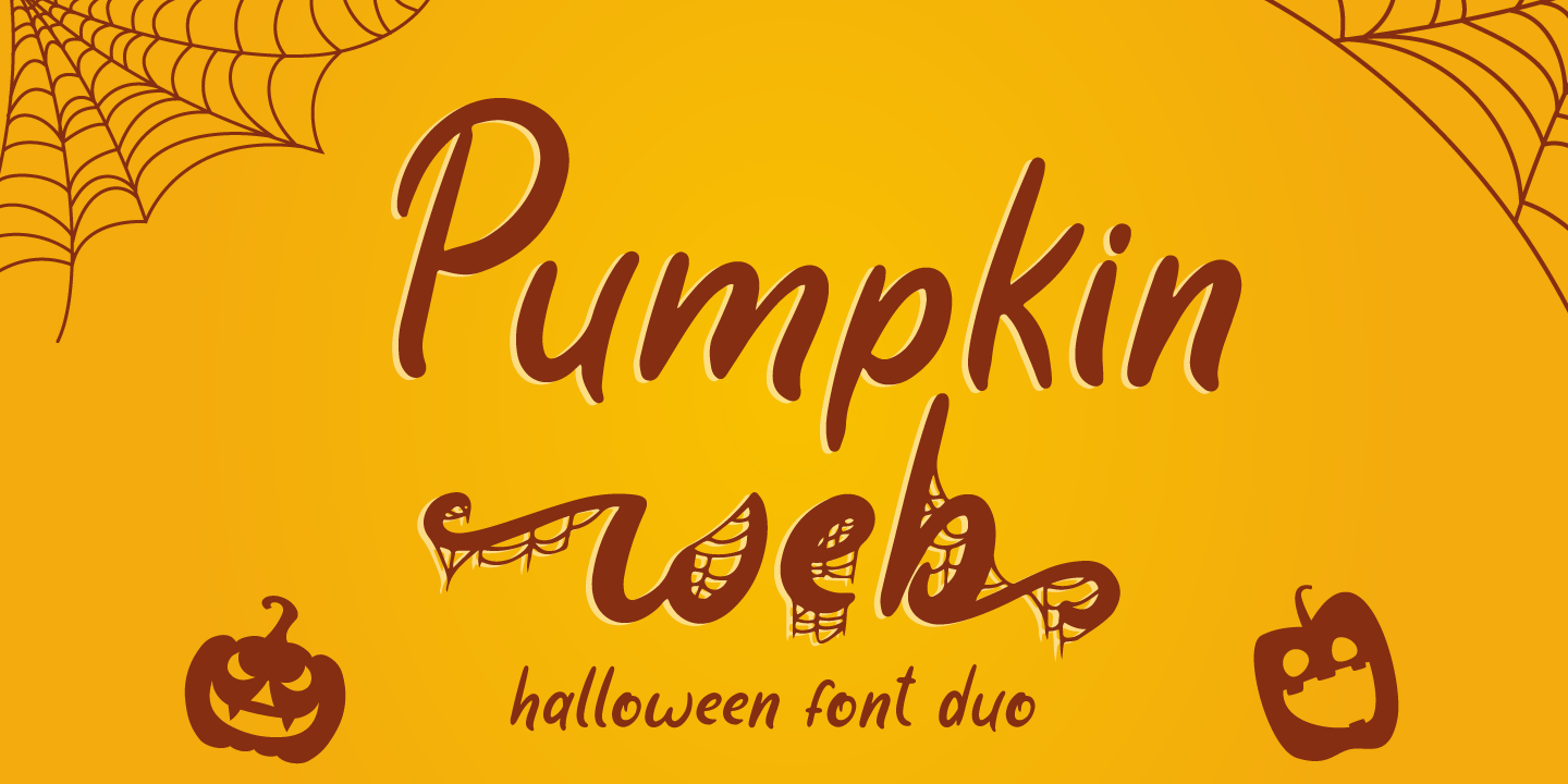 Example font Pumpkin Web #10